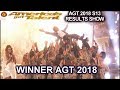 AGT 2018 WINNER IS --  America's Got Talent Season 13 Winner  Finale Results