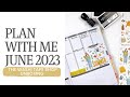 Plan With Me Passion Planner 2023 | June Set Up &amp; The Washi Tape Shop Unboxing