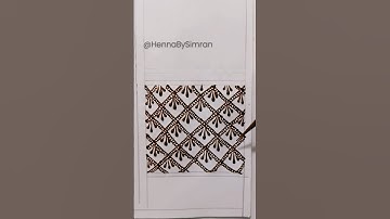 BASIC HENNA GRID || PART-3 || TUTORIAL || #trending #subscribe #viral #henna #like #youtubeshorts
