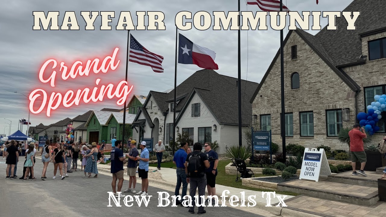 Grand Opening of the Mayfair Community, New Braunfels Tx YouTube