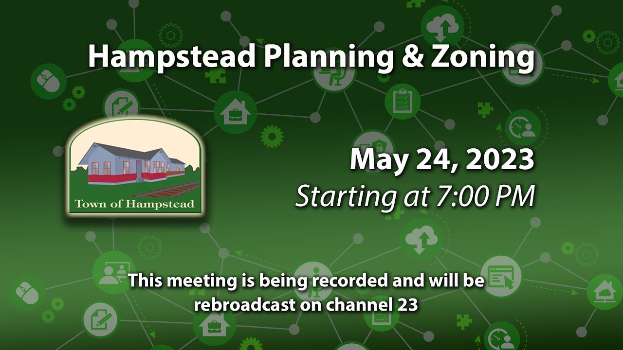 Hampstead Planning and Zoning Commission Meeting 5242023 YouTube