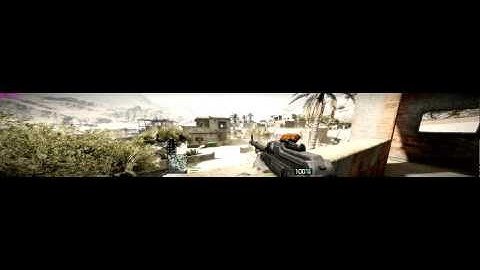 Battlefield: Bad Company 2 Eyefinity effect