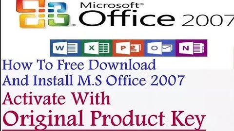 How to download & Install MS office 2007 100% Full version with Product Key(Description)!
