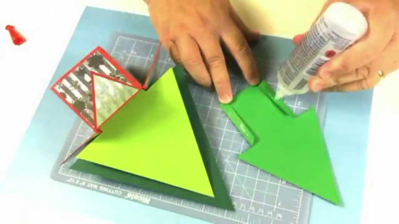Christmas Tree Folding Box Card Projects 1 and 2 from Alan and Barry YouTube