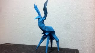 折り紙 ゼルネアスの折りかた 伝説のポケモン Origami Pokemon Xerneas Youtube