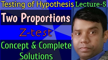 Test of significance for Difference of two proportions (Z-test) By Rambabu Yadav Sir