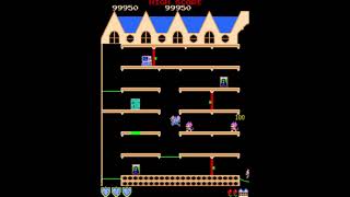 Mappy  Full Game  182,060 Final Score