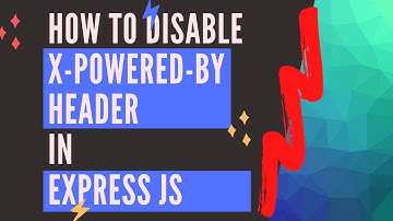 How to disable X-POWERED-BY response header in ExpressJS REST APIs ⭐️ Spinsage