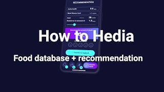 How to Hedia - Food database + recommendation screenshot 3