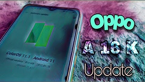 Oppo A 16 k software update 2022 | Oppo a 16 k new update | a16k update Coloros 11.1 @oppomobileindia
