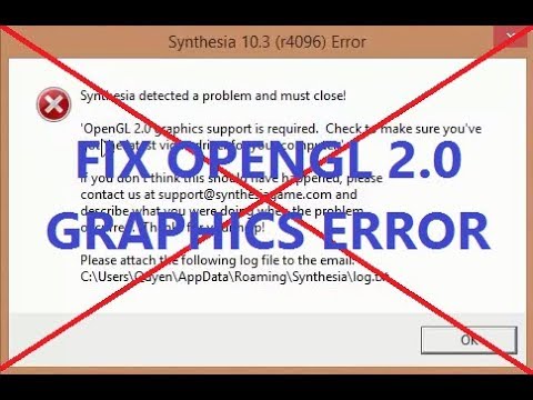 Tutorial Fix Opengl 2 0 Graphics Test On Synthesia Youtube - roblox studio opengl 20 error