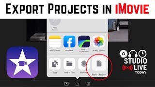 How to export projects in iMovie iOS (iPhone/iPad)