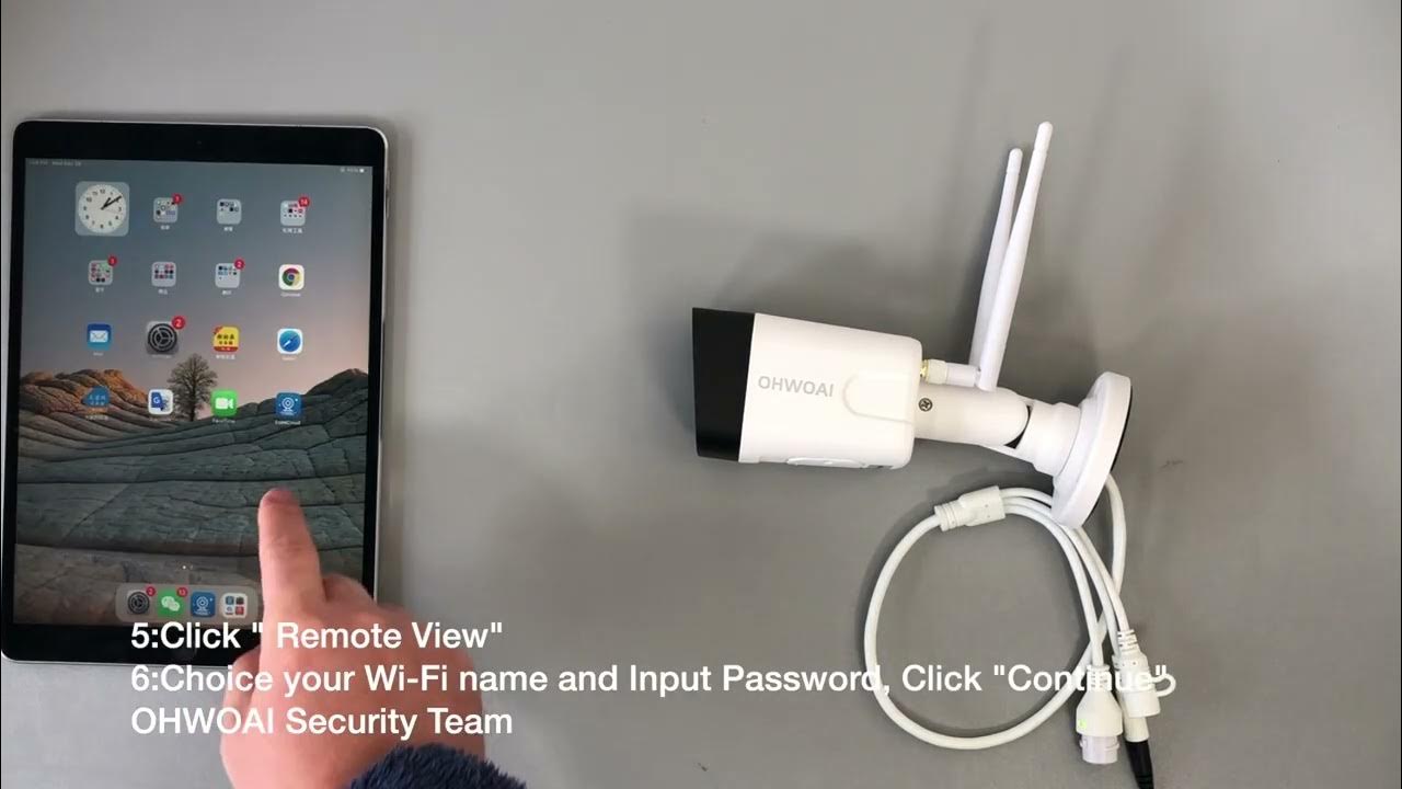 OHWOAI Outdoor Wireless Security Camera System Setup YouTube