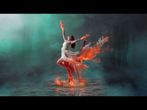 Fire Dancing Photo Manipulation On water / Burning effect Photoshop cs Tutorial