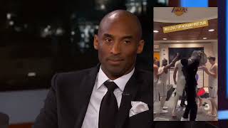 Kobe Bryant&#39;s Reaction to the Lakers Locker Room Celebrations