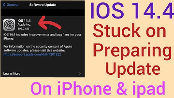 How to fix iOS 14.4 update Stuck on Preparing update on iphone & ipad