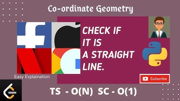 Check if it is a straight line leetcode Python solution(Easy Explaination)- May Day8 leetcode|Coding