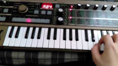 Messing around on my MicroKorg synthesizer. 4/1/18