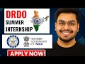 DRDO Internship 2025 | No Exam | Govt Internship for UG & PG Students | Stipend + Certificate
