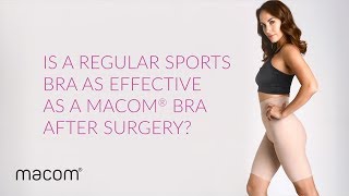 Is a regular sports bras as effective as a macom® bra after surgery? With Mr Marc Pacifico
