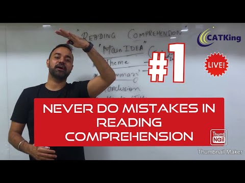 Reading Comprehension Tricks for CAT / GRE /GMAT / SNAP /NMAT / Bank PO / RRB / SBI PO [Part 1]