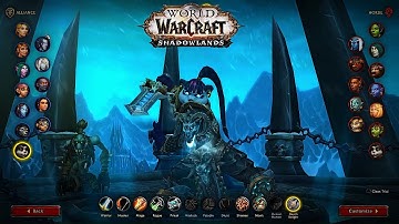 Updated Class Animations on Character Creation in Shadowlands Beta