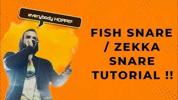 FISH SNARE  / ZEKKA SNARE TUTORIAL - Fuchi | with Practice beats