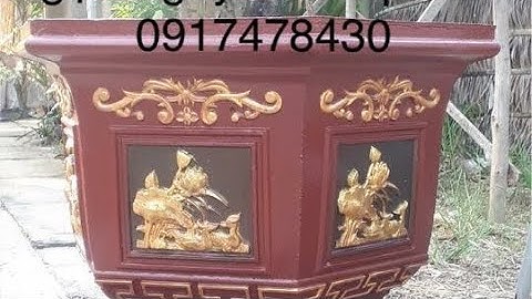 Kỹ thuật tháo lòng trong và làm miệng khuôn đổ chậu lục giác ngang 60cm cao 45cm