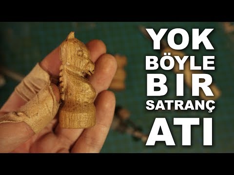 Fırça Sapından Satranç Atı Yapımı (Wooden Chess Horse)