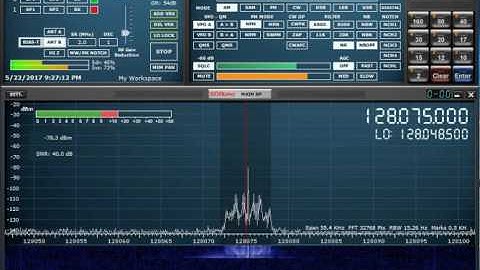SDRuno with SDRplay RSP2 - Aircraft - 128.075 MHz