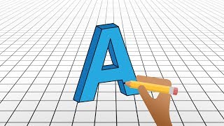 How to Draw 3D Alphabet Letter screenshot 5