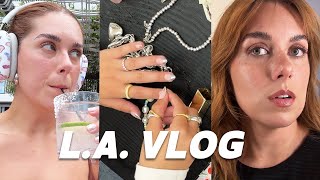 LOS ANGELES TRAVEL VLOG // work trip + something exciting eyes 👀💅🏼