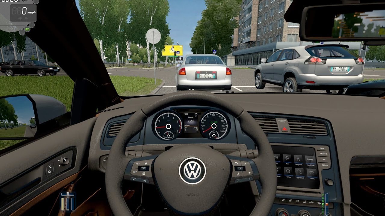City car driving volkswagen City car driving volkswagen