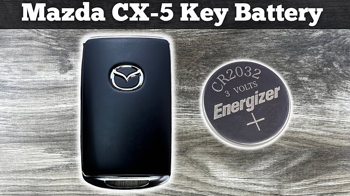 Replace mazda cx 5 key battery
