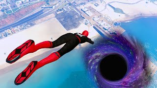 GTA 5 Spider-Man Jumping Into Black Hole (Insane!) screenshot 5