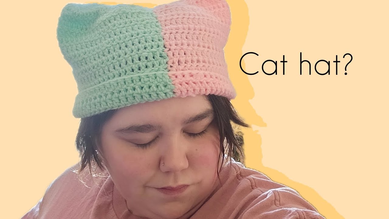 Come with me as i make my very first cat toque /beanie - YouTube