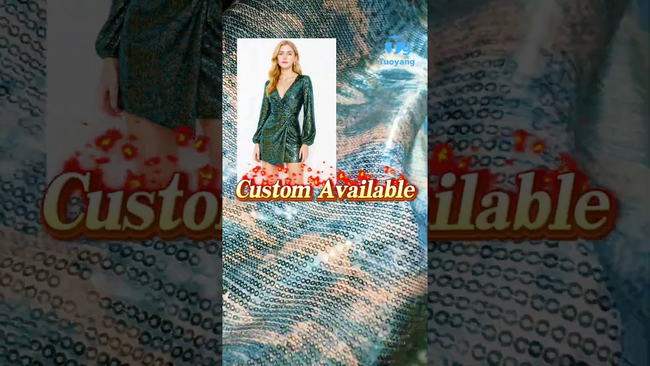 Sequins Dress Fabric for Party & Fashion Brands | Small MOQ | OEM