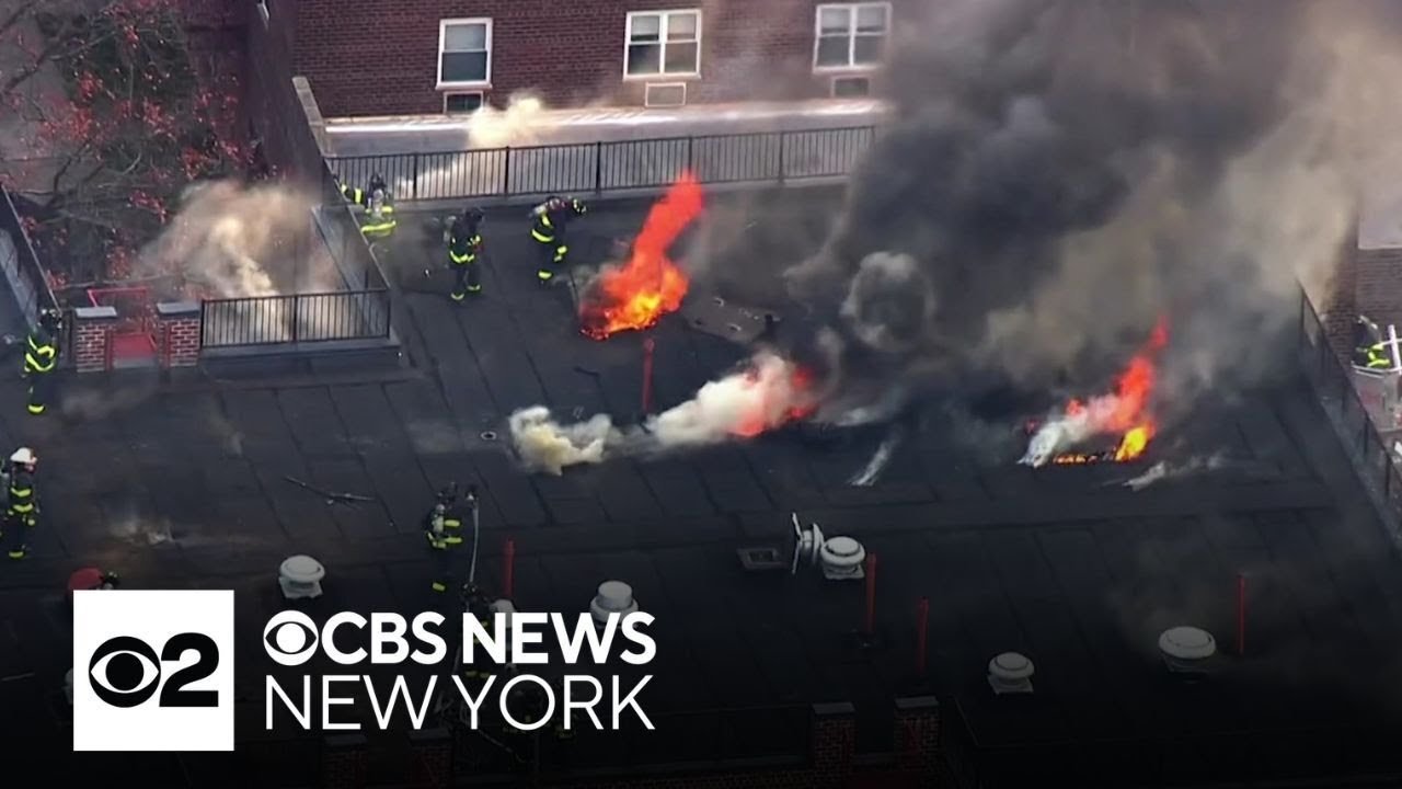 Queens residents displaced after apartment building fire - YouTube