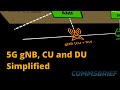 What are gNB, CU and DU in 5G networks?