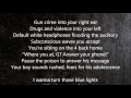 Jorja smith  blue lights lyrics on screen