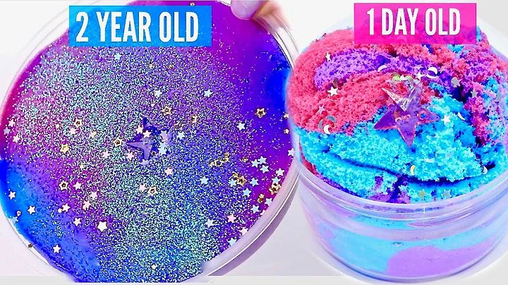 2 Year Old Slime VS 1 Day Old Slime! **Fixing 2 Year Old Slime!** How did they change?!