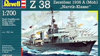 In BoxReview of the Revell (Matchbox) 1/700 Z-38 Narvik Class Destroyer model. Check out our channel for more scale modelling 