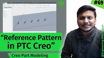 Reference Pattern in Creo Parametric | How to Create Reference Pattern in Creo Parametric | #69