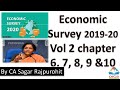 Economic survey vol 2 Chapter 6, 7, 8, 9 and 10