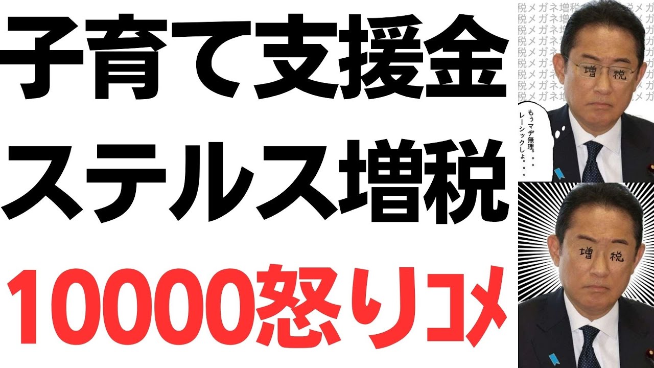 子育て支援金制度と負担増をめぐる世論を扱う動画のサムネイル