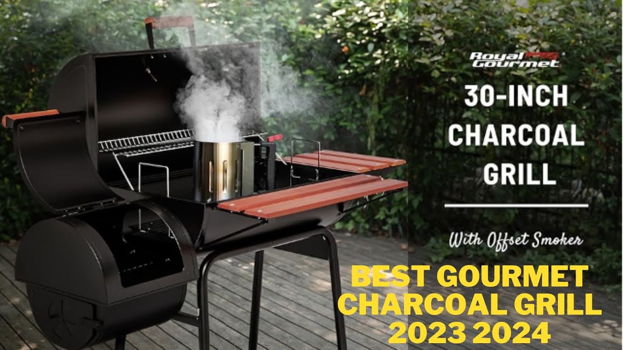 Best Gourmet Charcoal Grill  2023 2024 . Royal Gourmet  Barrel ,  Outdoor Backyard, Black