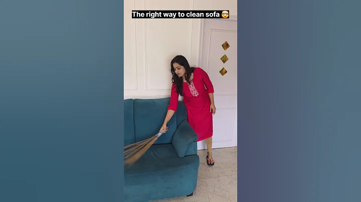 "Best trick to clean sofa." 🤩🤯😉 #relatable #trending #shorts