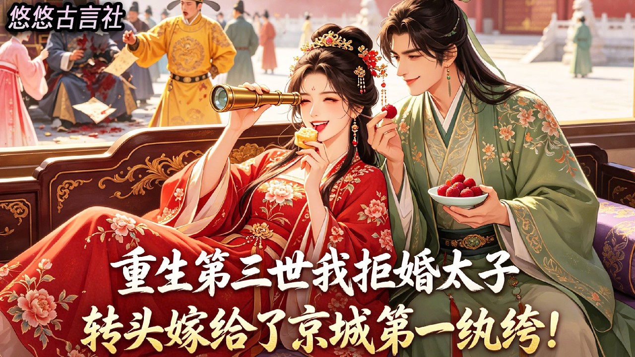 重生第三世,我看透宿命圈套,不願再像前兩世嫉妒貼身丫鬟、糾纏太子落得滅門。這一世我直接拒婚太子,轉頭嫁給了京城第一紈絝,坐看她和太子如何作死。#小說 #睡前故事