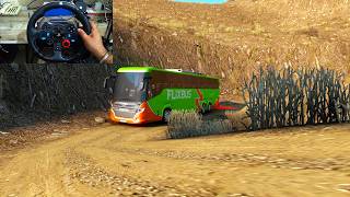 Scania Bus Crashed on World's Deadliest Roads by Brake Failure - Euro Truck Simulator 2 1.59