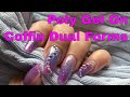 Nails With Poly Gel On Dual Forms | Watch Me Work Real Time On My Own Nails